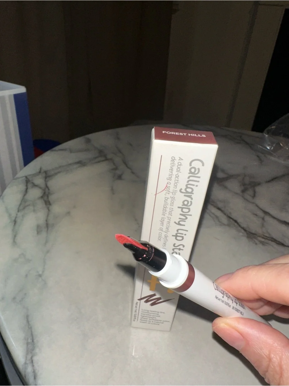 Calligraphy Lip Stain in the shade Forest Hills